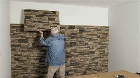 Create a DIY Faux Stone Accent Wall • Ron Hazelton