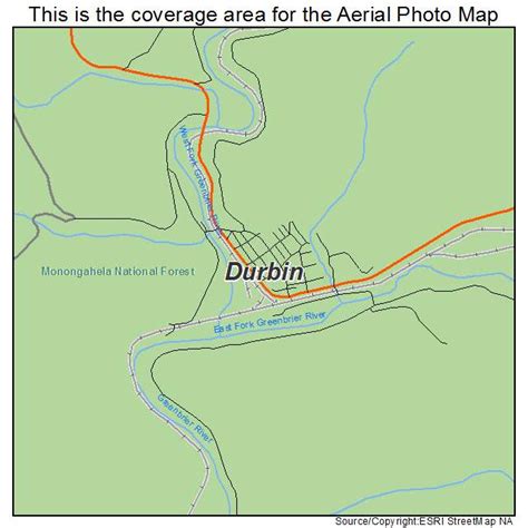 Aerial Photography Map of Durbin, WV West Virginia