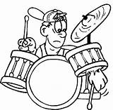 Drum Coloring Page sketch template