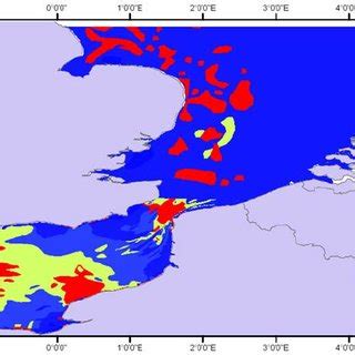 English Channel Depth Map