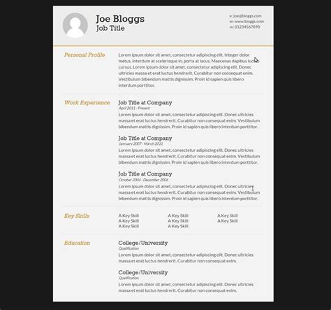 15+ Best Free HTML Templates for Creating Resumes – Speckyboy | Шаблон резюме, Резюме