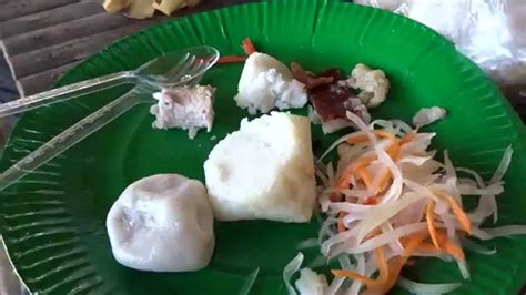 Eating lechon puso in Liloan, Cebu - YouTube