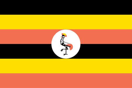 Stock Illustration - Flag of Uganda