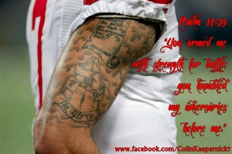 Colin Kaepernick Tattoos Bible Verses Psalms