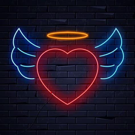 Premium Vector | Illuminated neon love heart | Neon light wallpaper, Neon wallpaper, Wallpaper ...