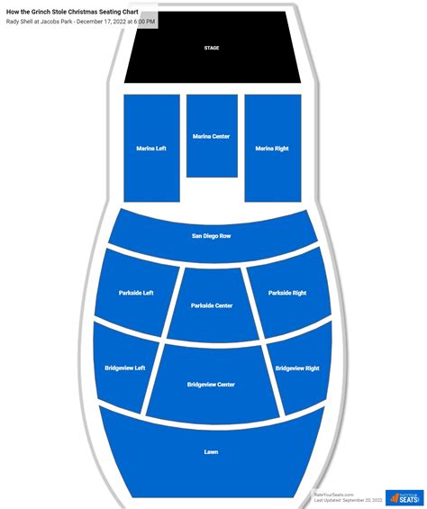 Rady Shell at Jacobs Park Seating Chart - RateYourSeats.com