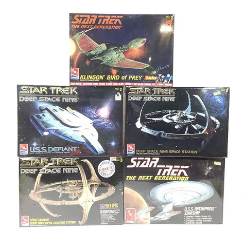 Lot - (5) Factory Sealed, Star Trek, Model Kits