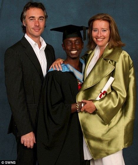 Emma Thompson & hubby Greg Wise with their adopted son Tindyebwa Agaba ...