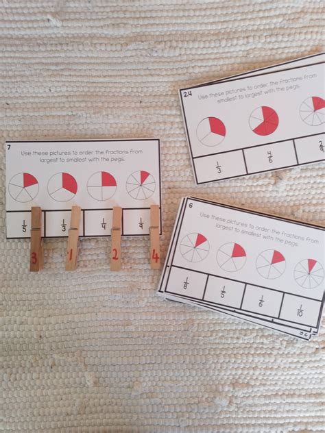 Montessori Inspired Ordering Fractions Activities – montessorikiwi