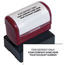 Check Endorsement Stamps | Bank Deposit Stamps | Deluxe.com