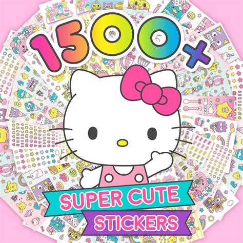 Buy Sanrio Hello Kitty and Friends 1500+ Super Cute Kawaii Stickers, Hello Kitty Chococat My ...