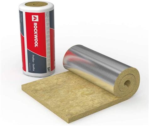 Enerwrap® MA 960 Mineral Wool Insulation Pipe Wrap Rockwool (Roxul) 3" X 36" X 12' with Foil 8 ...