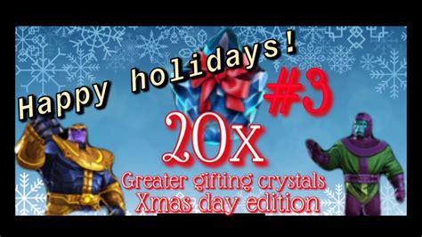 XMAS SPECIAL Opening - 20x Greater Gifting Crystals - MCOC - YouTube