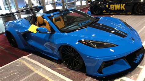 Modified Chevy C8 Corvettes at the SEMA Show 2021