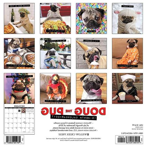 Doug The Pug Calendar | PETSIDI