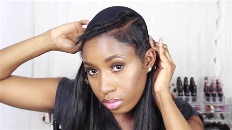 How To: Quick Weave On A Pixie Cut - YouTube