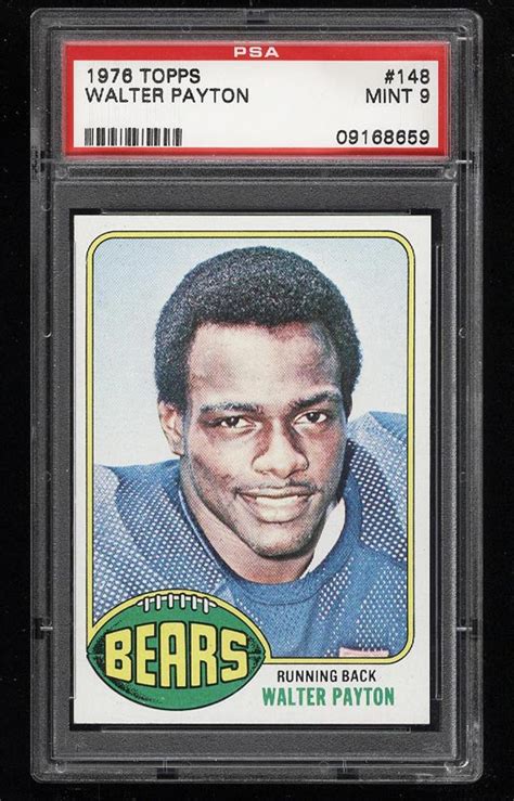 1976 Topps Football Walter Payton ROOKIE RC 148 PSA 9 MINT PWCC | Cards ...