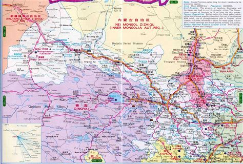 Map of Gansu China - Maps of Gansu