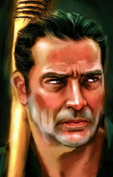 NEGAN - Awesome Painting! Jeffrey Dean Morgan, Fear The Walking Dead ...