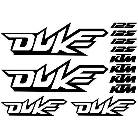 Wallstickers folies : Ktm 125 duke Decal Stickers kit