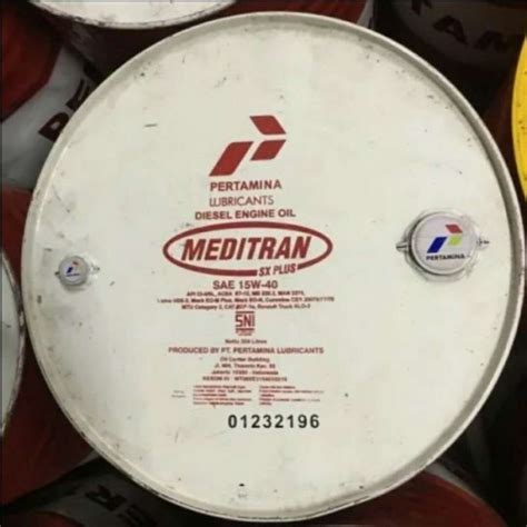 Jual OLI/PELUMAS PERTAMINA MEDITRAN SX PLUS 15W40/15W-40 DRUM 209 LITER di Seller GENSET PART ...