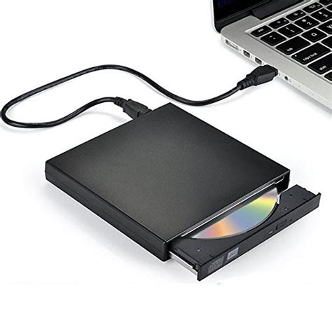 External CD DVD Drive, Blingco USB 2.0 Slim Protable External CD-RW ...