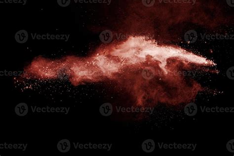 Brown powder explosion on black background. 7144557 Stock Photo at Vecteezy