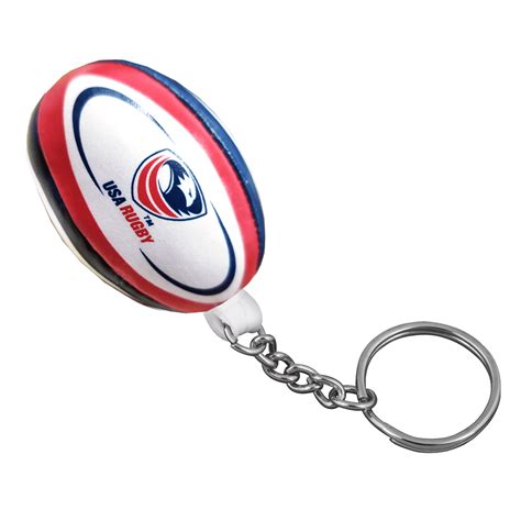 Gilbert USA Rugby Ball Keyrings SET OF 3 - World Rugby Shop