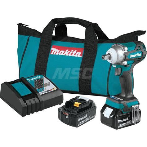 Makita - Cordless Impact Wrench: 18V, 1/2" Drive, 0 to 3,200 RPM | MSC Industrial Supply Co.