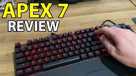 Steelseries Apex 7 Blue Switch Mechanical RGB Gaming Keyboard Review - YouTube