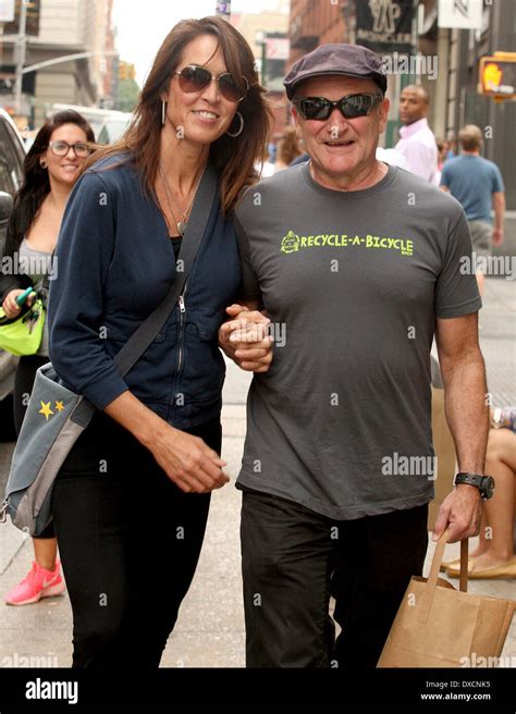 Susan Schneider and Robin Williams Robin Williams is all smiles while out and about in SoHo with ...