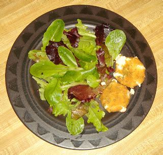 Bic's Place: Baby Greens With Baked Goat Cheese