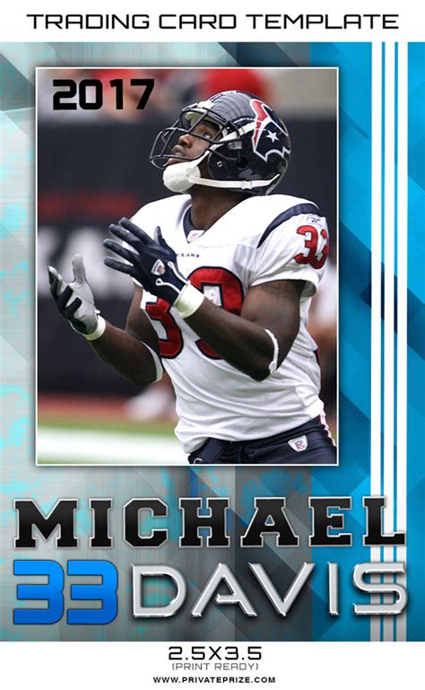 Michael Sports Trading Card Template