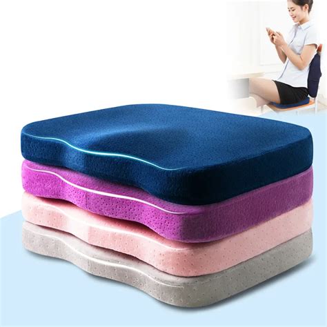 Memory Foam Office Chair Cushion Sofa Decorative Pouf Coccyx Orthopedic ...