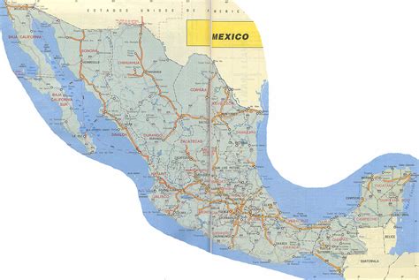 Mapa de Carreteras de Mexico - mapa.owje.com