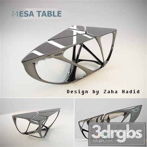 Download Zaha Hadid Mesa Table model - 3DRGBs