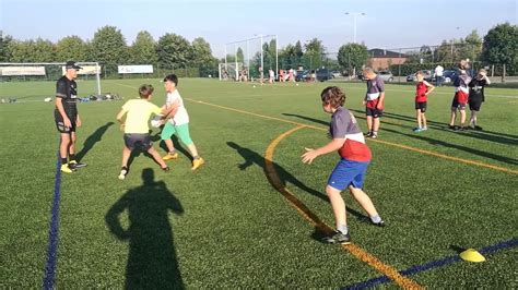 TOUCH RUGBY DRILLS: 2v1 continuos - YouTube