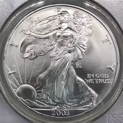 2003 Silver Eagle PCGS Collectors Club Edition - Old Pueblo Coin