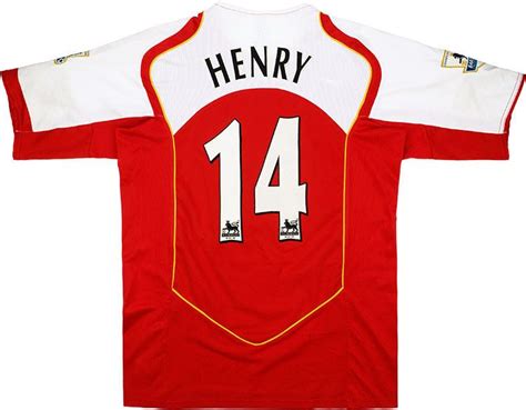 2004-05 Arsenal Home Shirt Henry #14 (Very Good) L - Premier League ...