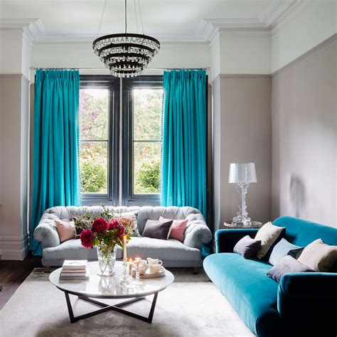 Gray And Blue Living Room Curtains | Cabinets Matttroy