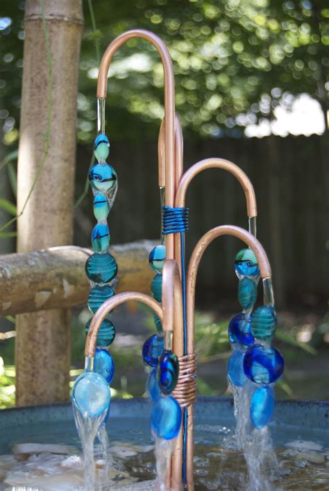 Copper Beaded Fountain | Diy water fountain, Water fountains outdoor, Diy fountain