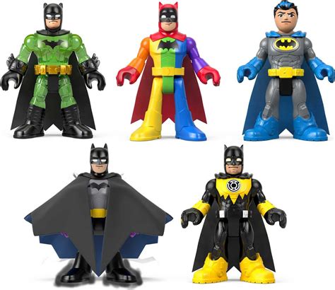 Buy Imaginext DC Super Friends Batman Toys 80Th Anniversary Collection Set with 5 Batman Figures ...