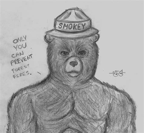 Smokey Bear tribute art by ProjectCyberium on DeviantArt