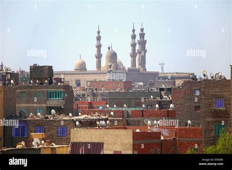 Mosques and houses in old Cairo Stock Photo - Alamy