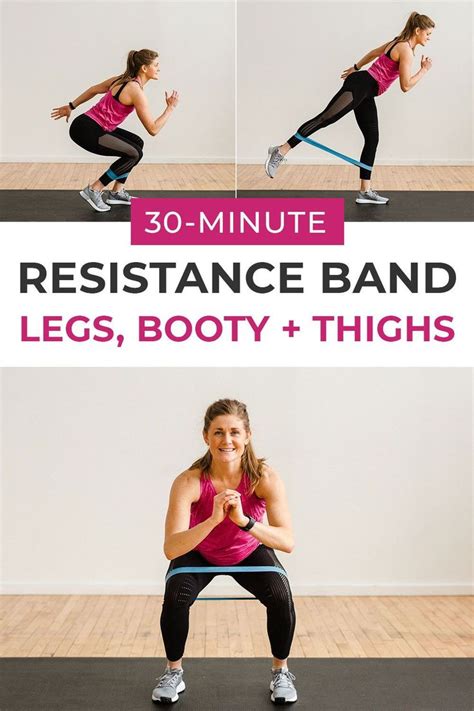 8 Resistance Band Exercises For Legs (Video)| Nourish Move Love | Leg workout with bands, Leg ...