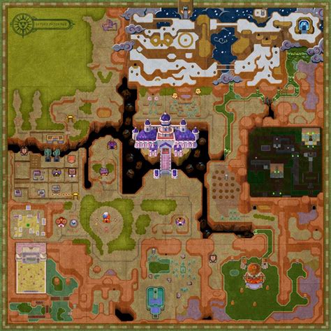 Zelda: A Link Between Worlds Lorule Map