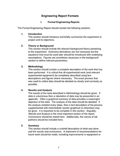 The exciting Best Photos Of Engineering Report Examples – Engineering ...