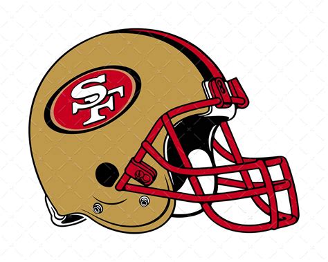 San Francisco 49ers Helmet Logo Png NFL Football Team Png SF | Etsy