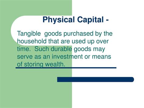 PPT - Physical Capital - PowerPoint Presentation, free download - ID ...