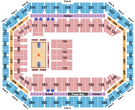 JMA Wireless Dome, Basketball Seating Chart | Star Tickets